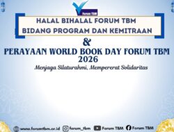 Halalbihalal dan World Book Day Forum TBM Perkuat Sinergi Literasi Nasional